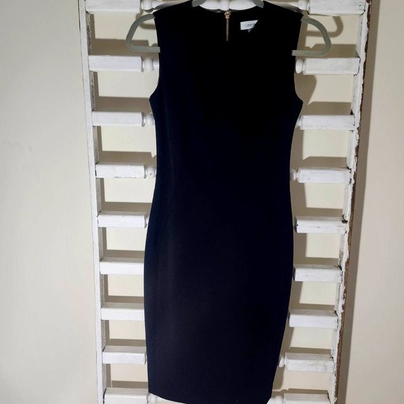 Sleeveless Calvin Klein Little Black Dress - Picture 1 of 4